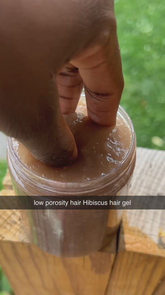 low porosity Hibiscus hair gel